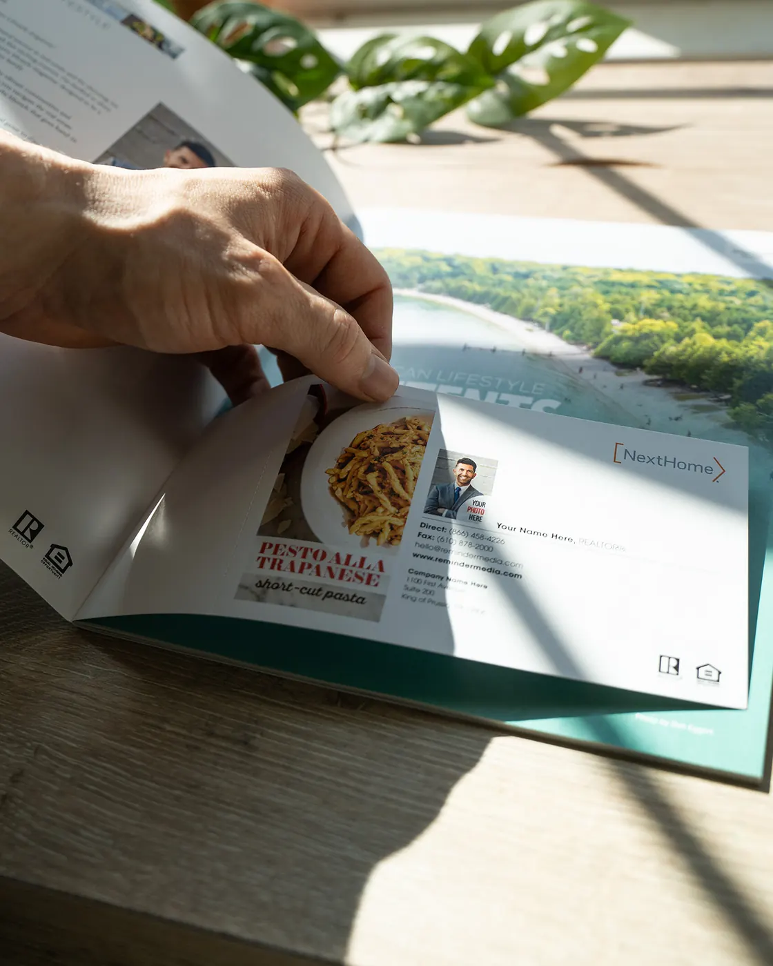 A tear-out card from inside the magazine, ready to be passed along.