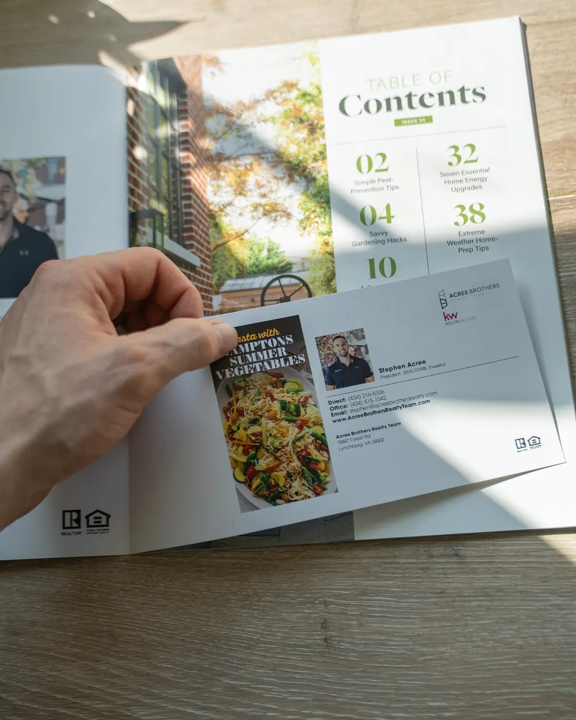 Custom cover with your own headline and call-to-action