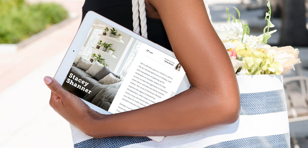 The American Lifestyle digital edition on a tablet device
