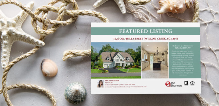 A listing postcard is displayed