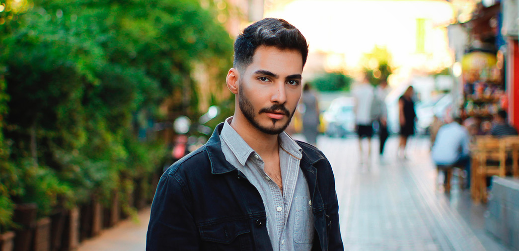 An investor clients looks into the camera