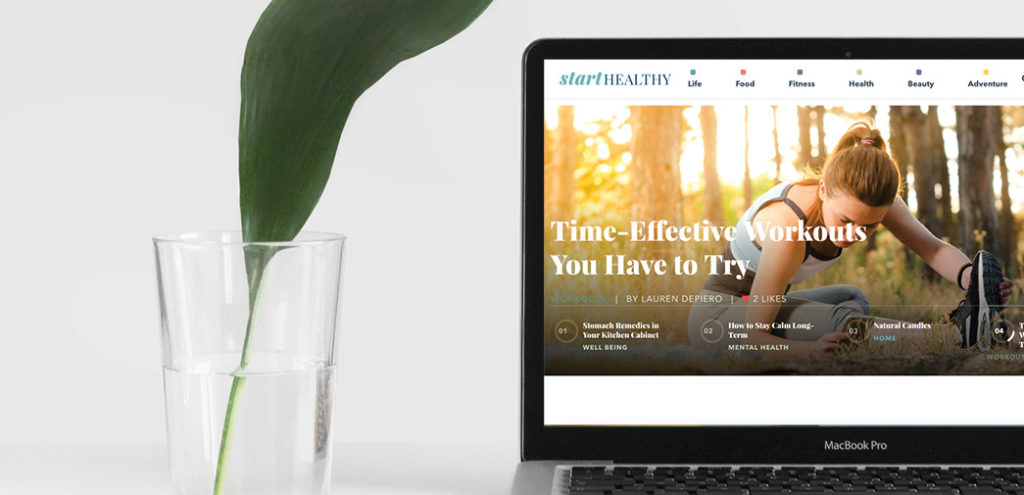 The Start Healthy website