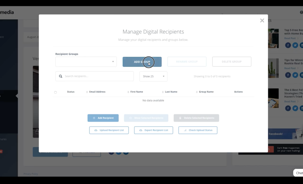 Manage recipients for the American Lifestyle digital edition