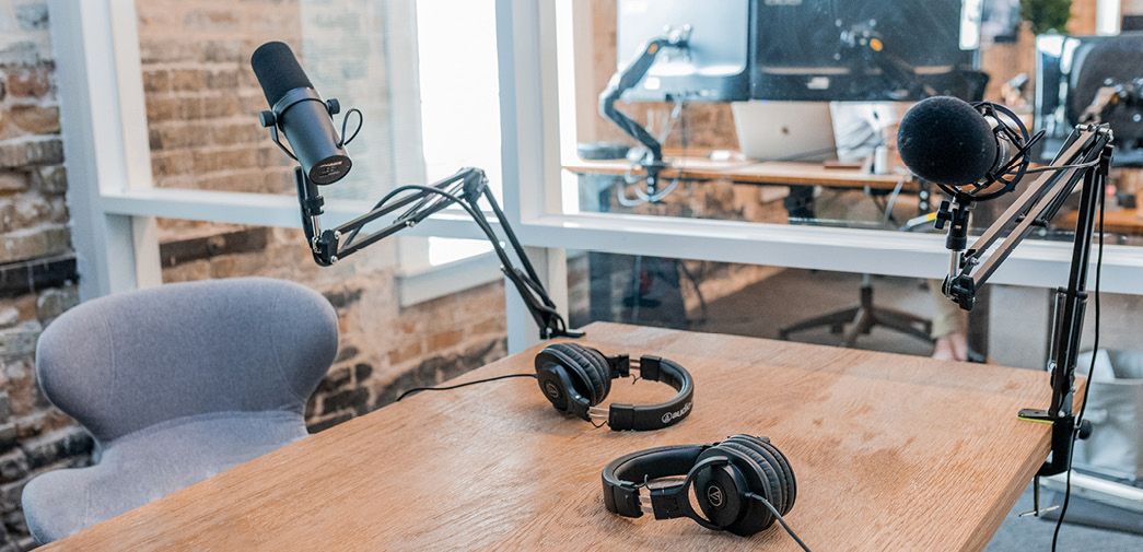 Sales podcast studio