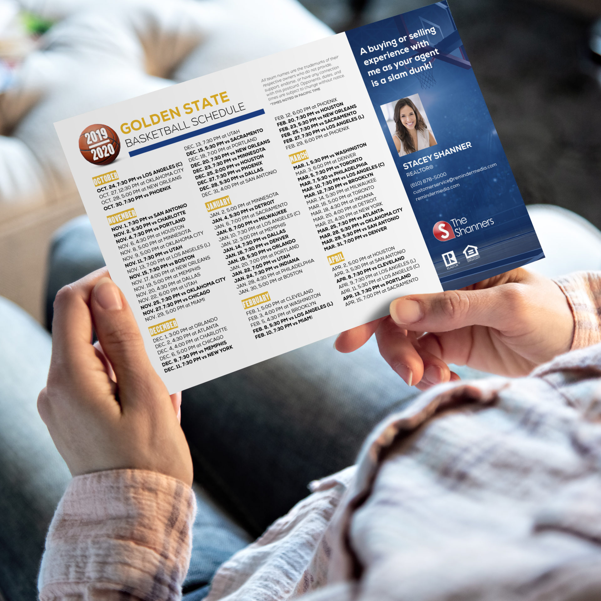 Basketball Postcards ReminderMedia