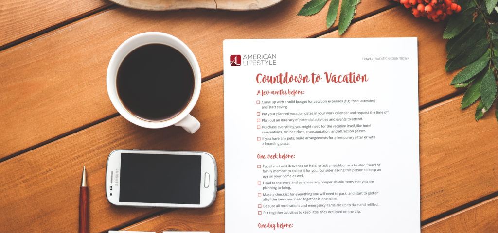 3,2,1 … Vacation! (A Checklist)