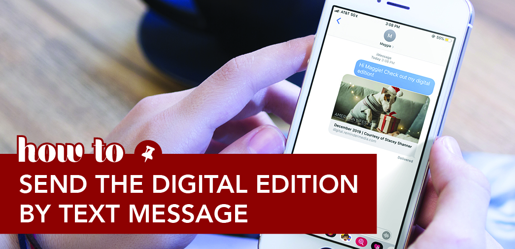 How to Send the Digital Edition by Text Message