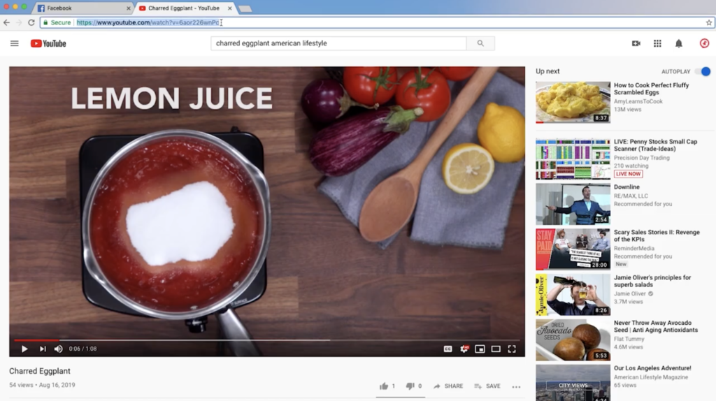 Copying the URL of a YouTube Video to Share on Facebook