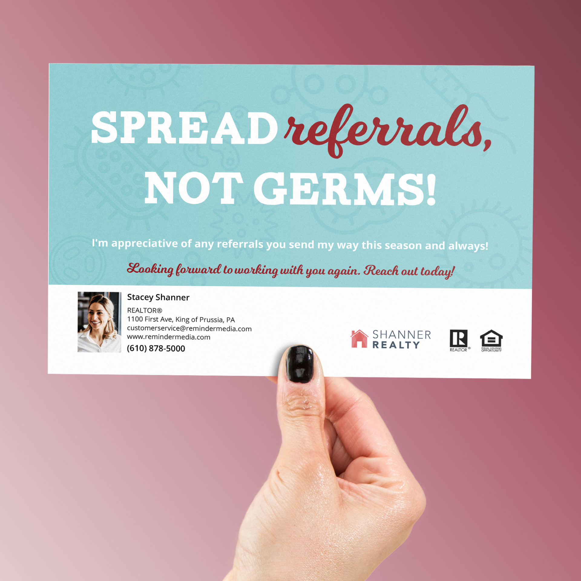 Staying Home Postcards ReminderMedia