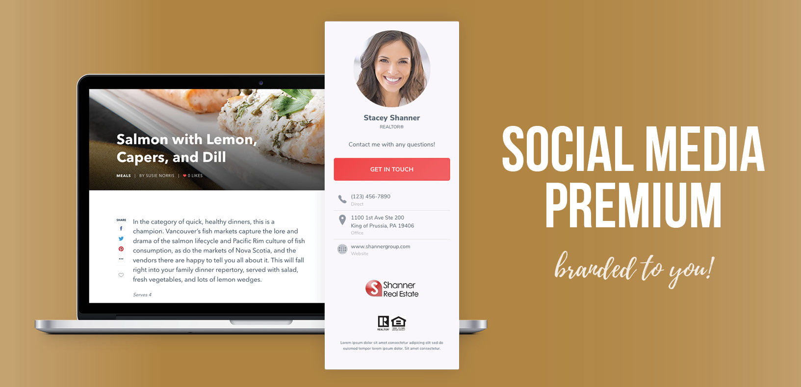social media shares premium