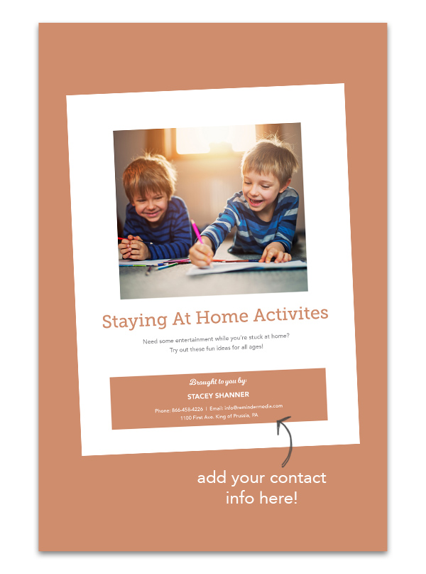 stay home activity guide