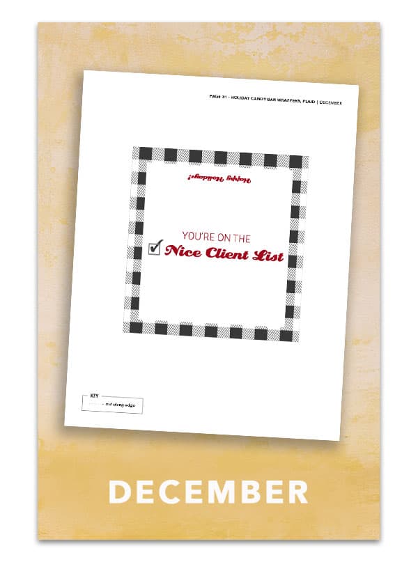 december candy wrapper pop-by tags