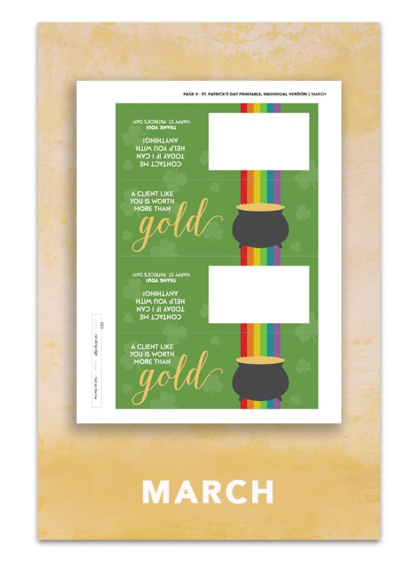 march st patrick's day pop-bys