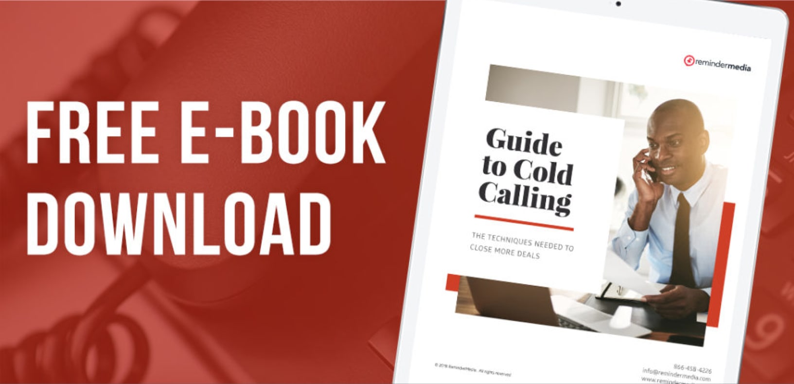 Ad insert. Free ebook download. Guide to Cold Calling.