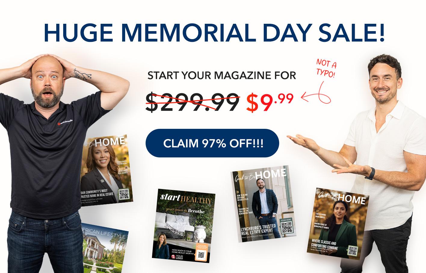 Huge Memorial Day Sale - Start Your Magazine for $9.99